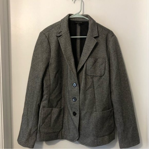Talbots Gray Wool Blazer - Picture 1 of 9